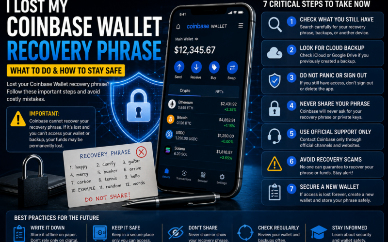 I Lost My Coinbase Wallet Recovery Phrase: 7 Critical Steps to Take Now