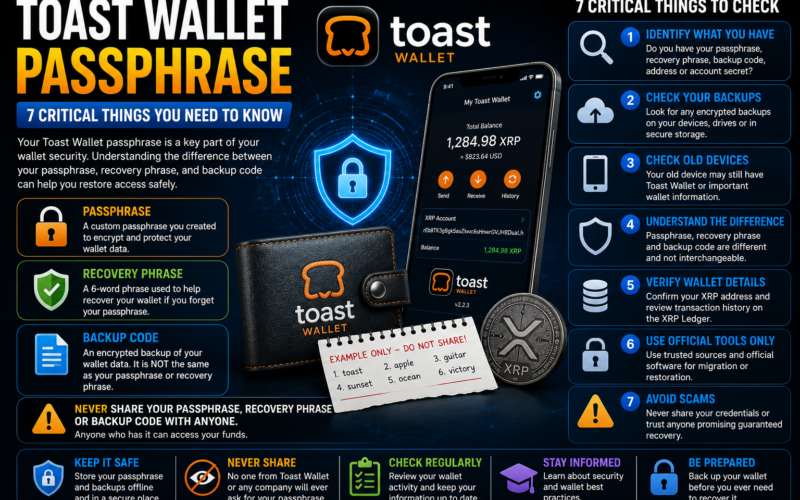 Toast Wallet Passphrase: 7 Best Things You Need to Know to Restore Access